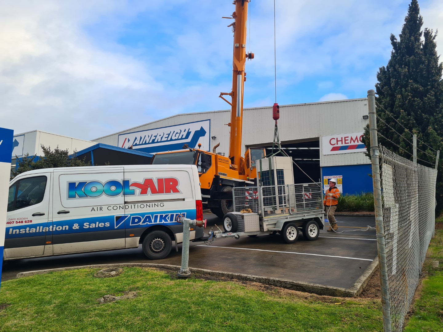 kool air completing commercial job of ducted installation in traralgon
