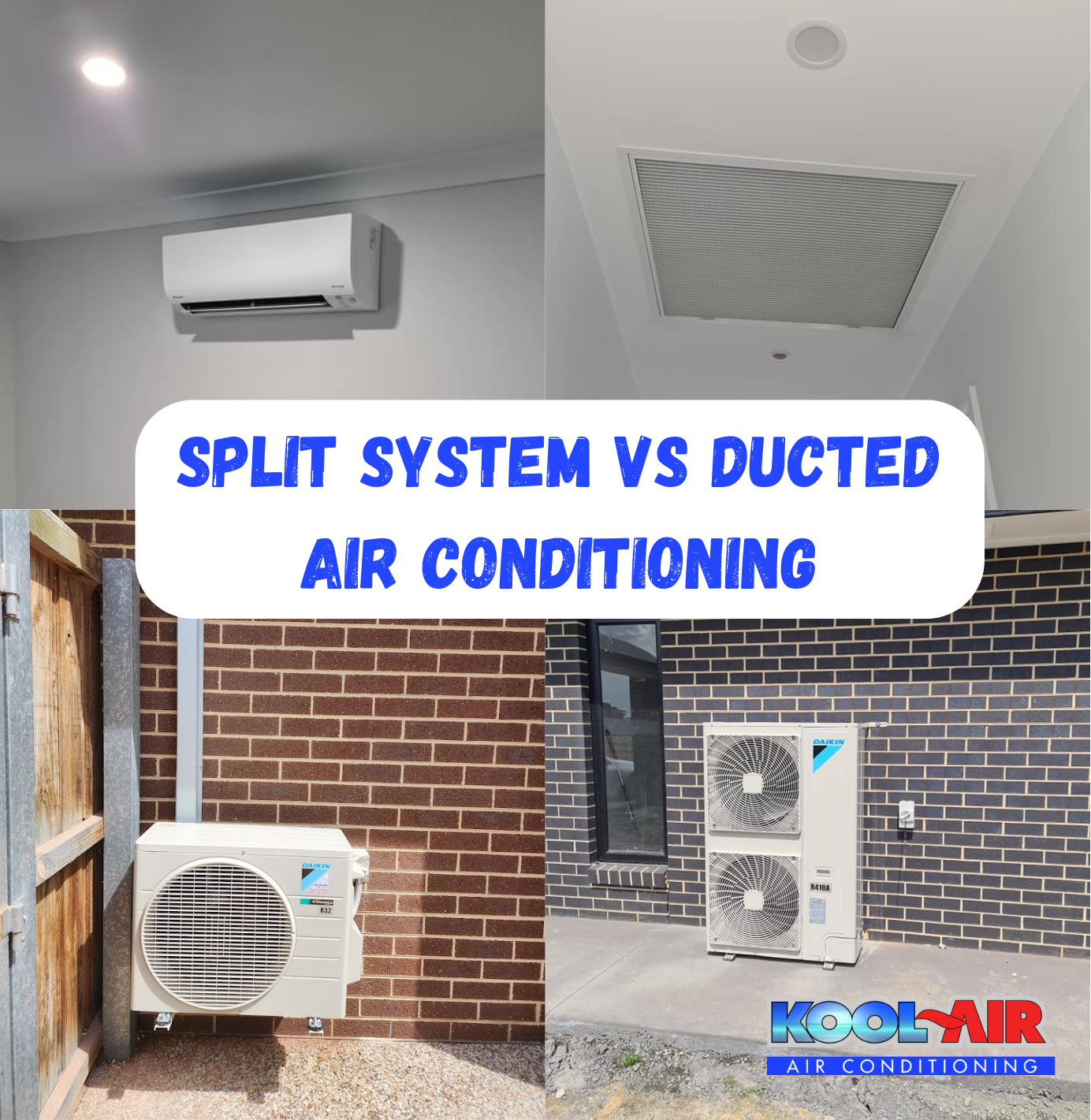 Split Systems VS Ducted Air Conditioning